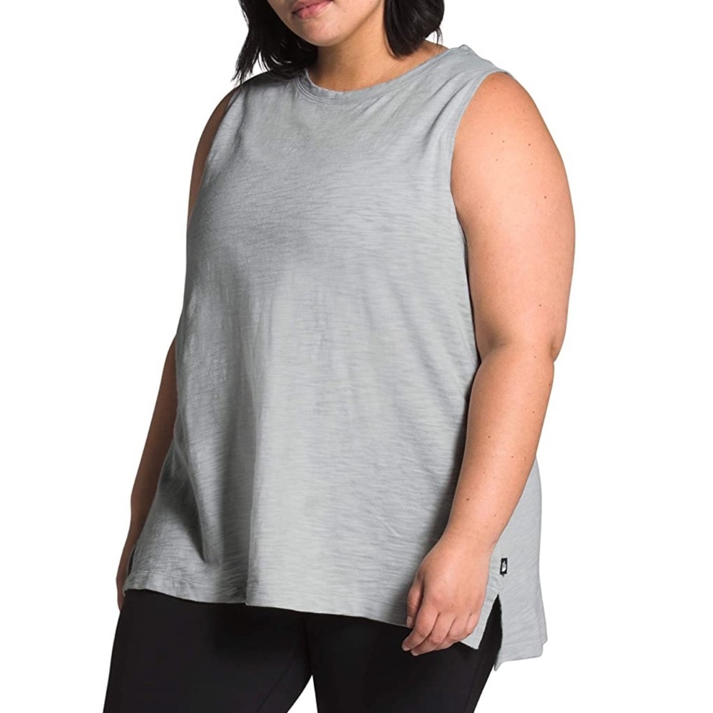 North Face Gray Cotton Tank XL